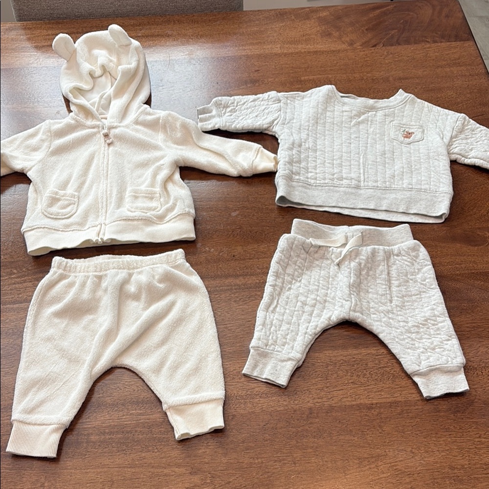 Adorable Cream Baby Outfit Sets Carters 3M